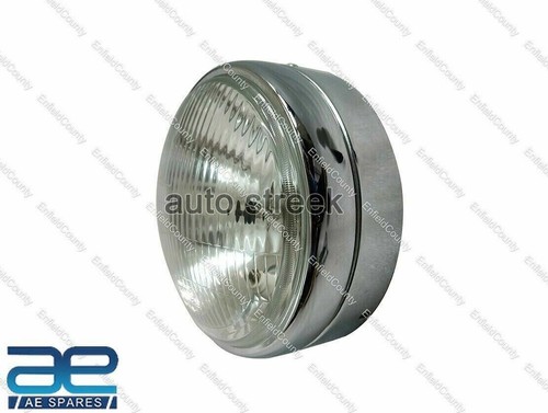 Pour Royal Enfield Classique 350 500CC Chrome Phare Avant Phare + Clignotant Set - Photo 11/18