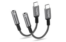 2 PACK USB Type A To 3.5mm Jack Audio Adapter Cable To Aux Female Headphone Mac