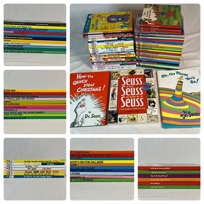 (67) Lot Dr. Seuss Children Books and Disney Children Book Lot Learn Winnie