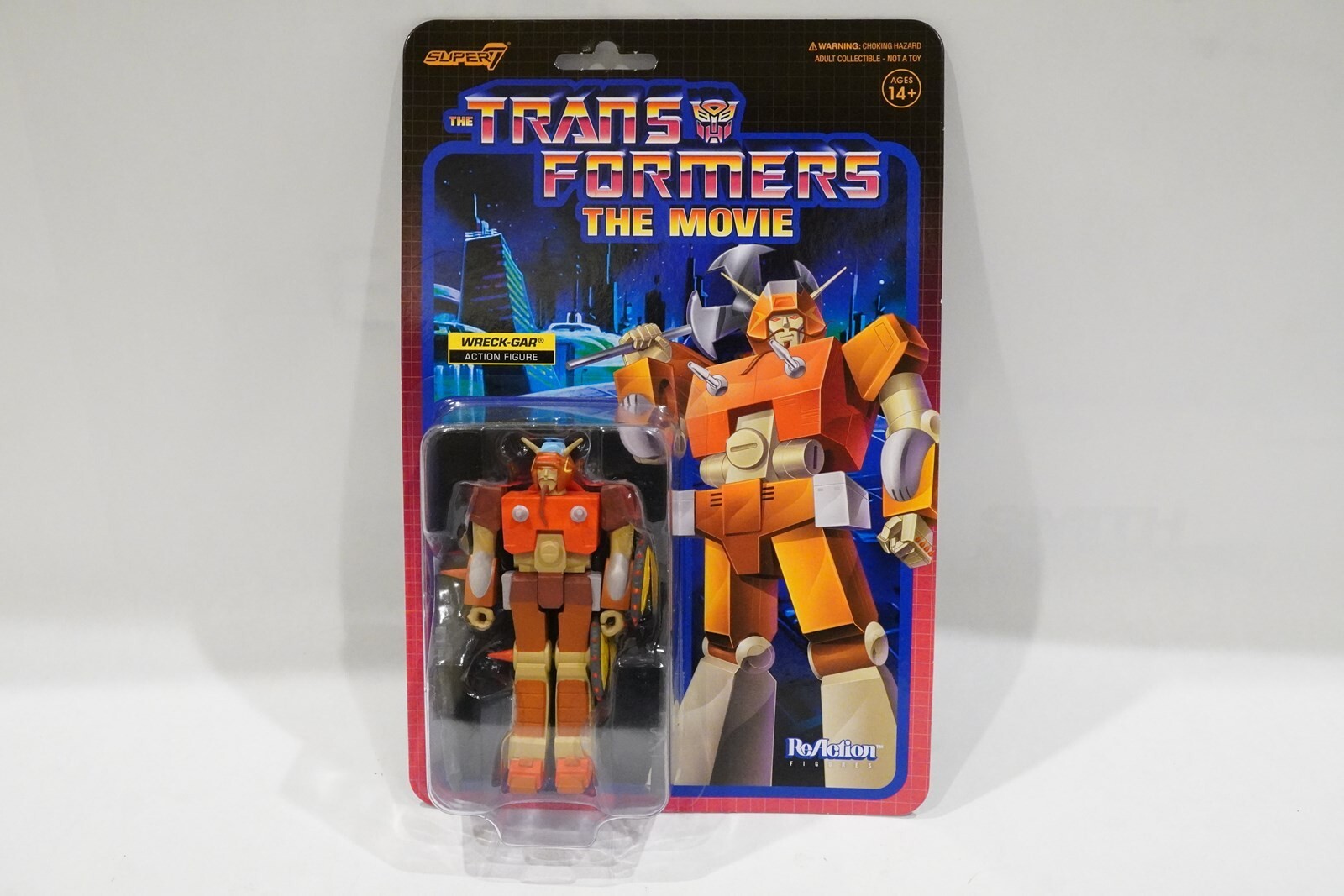Wreck-Gar  TRANSFORMERS The Movie ReAction Super 7 Action Figure 3.75” NEW   b19