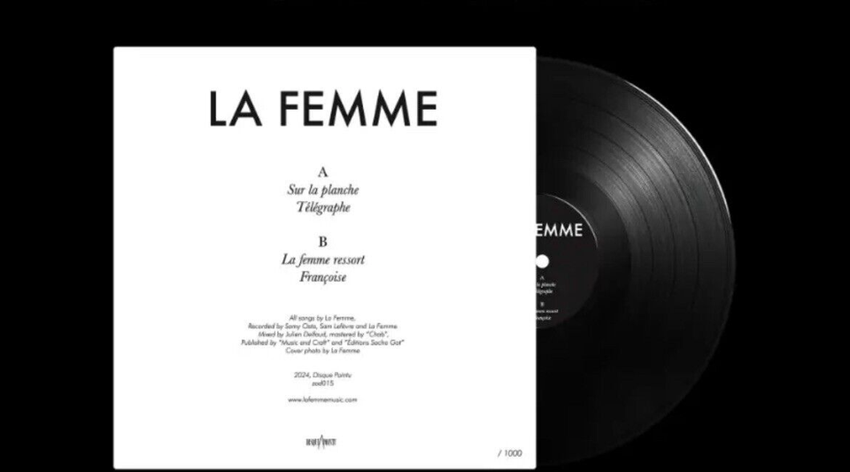 La Femme Ressort Black EP Vinyl Numbered #309 Only /1000 Copies
