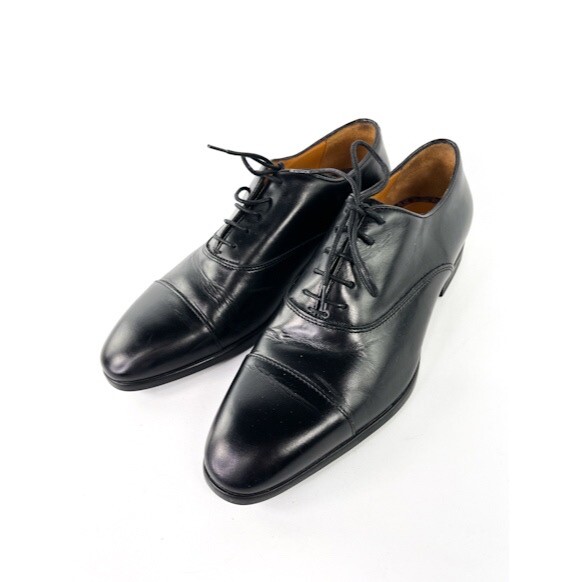 Mens Ted Baker Walster Black Leather Oxford Shoes Size 7.5 