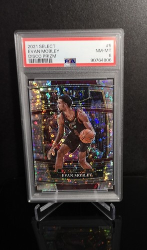 Evan Mobley [Disco Prizm] #5 2021 Panini Select card