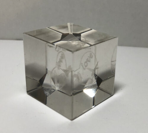 Small crystal hummingbird paper weight - Picture 2 of 5