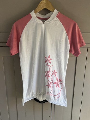 Crane Active Topcool Damen Radtrikot | Weiß/Pink | Medium | Neu |