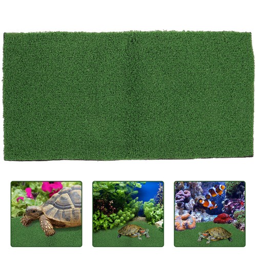 Simulated Lawn Floating Platform Reptile Basking Dock Artificial Grass Aquarium - Picture 3 of 12