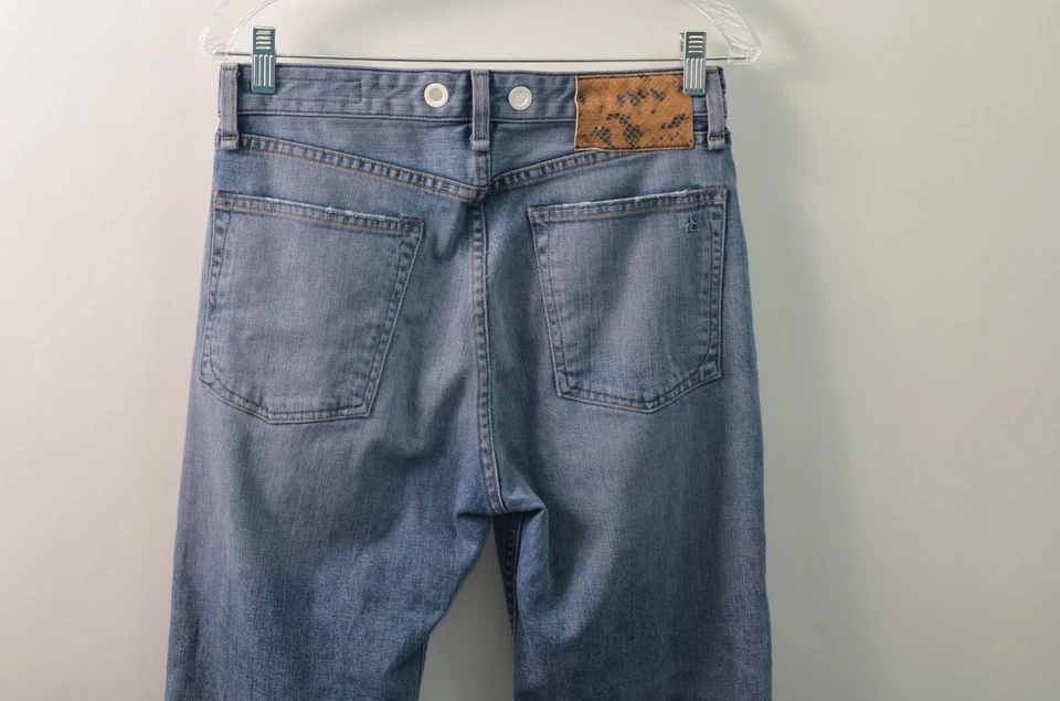 Rag & Bone Maya High Rise Ankle Straight Jeans Womens 27 Distressed - Image 4 of 4