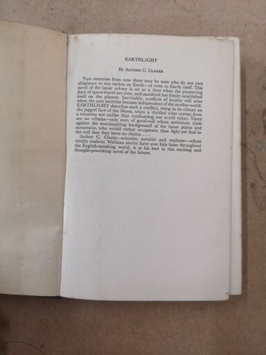 Arthur C. Clarke Earthlight 1955 1st Ed 2nd Impression. Sci-fi Book RARE - Picture 7 of 16