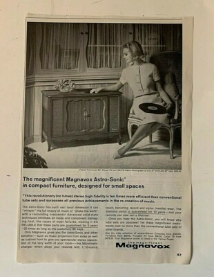 Vintage Ad Print Magnavox Astro-Sonic Stereo, 1964, 11 x 7.5. | eBay