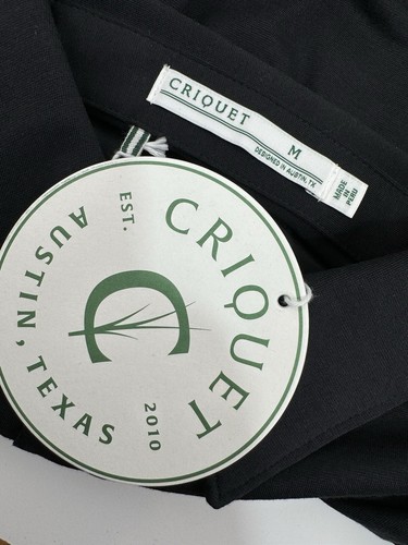 CRIQUET Austin - NEW w TAG - Embroidered Logo M Pocket Golf Polo Shirt - Picture 4 of 5