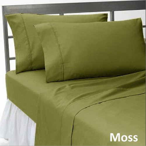 Atractivo Juego de Ropa de Cama 7 PIEZAS 1000 TC Algodón Egipcio Todas Talla AU Colores Sólidos - Imagen 6 de 20