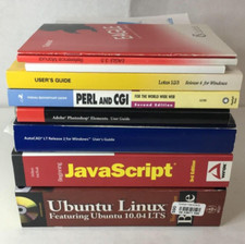 Software / Programming Book Lot of 9: Eagle, PERL, Ubuntu Linux, Perl CGI, Lotus
