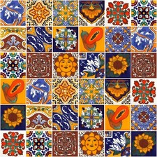 Patchwork Piastrelle Messicane 10x10 cm Ceramica Paraschizzi cucina - Conrado