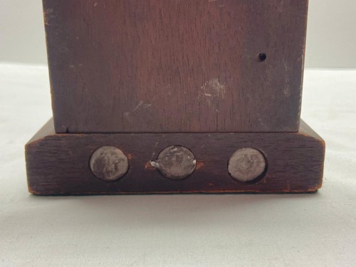 Antike orientalische asiatische Frauen & Baby geschnitzte Holz Buchstütze mit Metallgewichten Vintage - Bild 7 von 20