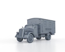 WWII GERMAN - OPEL BLITZ RADIO (solid) - 1/56 1/72 1/87 1/100 3D PRINTED