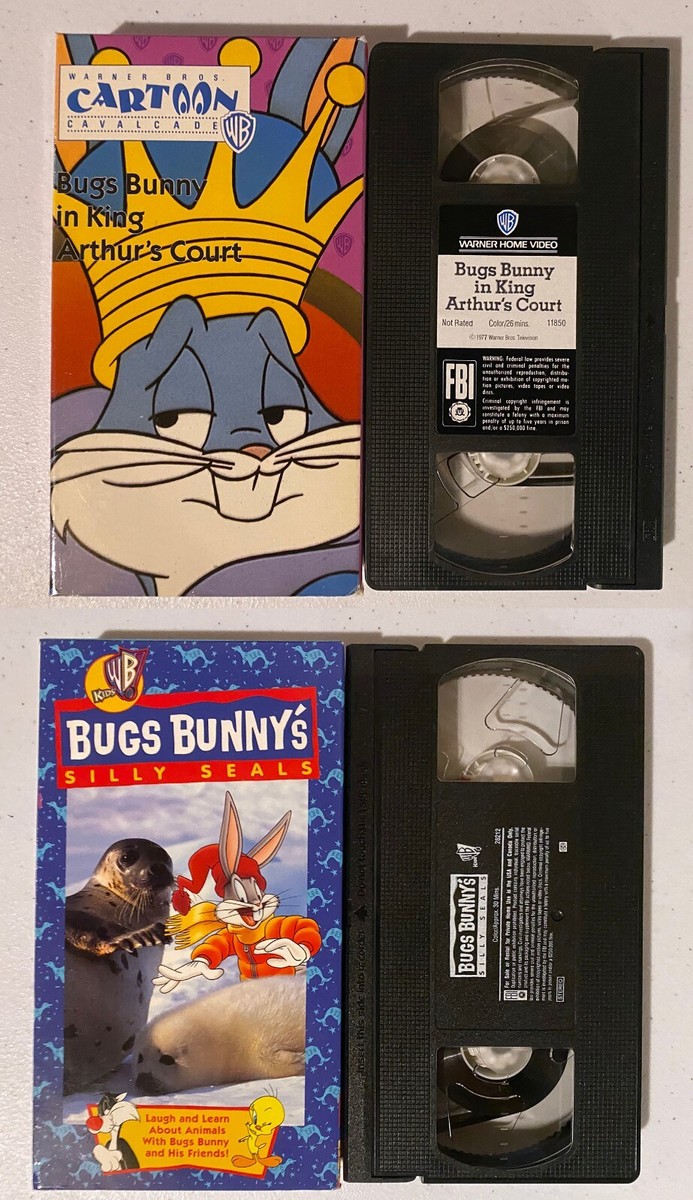 VHS: Bugs Bunnys: Silly Seals+ In King Arthur's Court: Kids WB