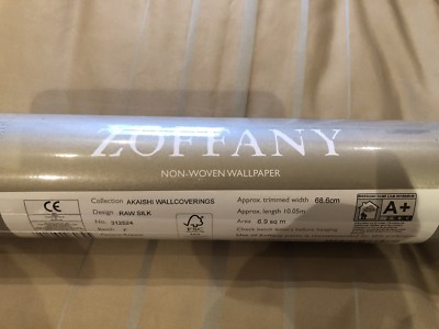 Zoffany Rohseidentapete 312524, Farbe Esche in der Akaishi-Kollektion.