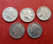 Lotto 1 Lira 1949 Arancia KM#87 Repubblica Italiana ( 1946 - 1950 ) set 5 monete