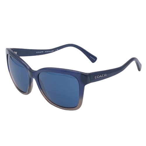 Coach Sunglasses HC8219 547480 56mm L1656 Denim Taupe Glitter Gradient Blue - Picture 2 of 5