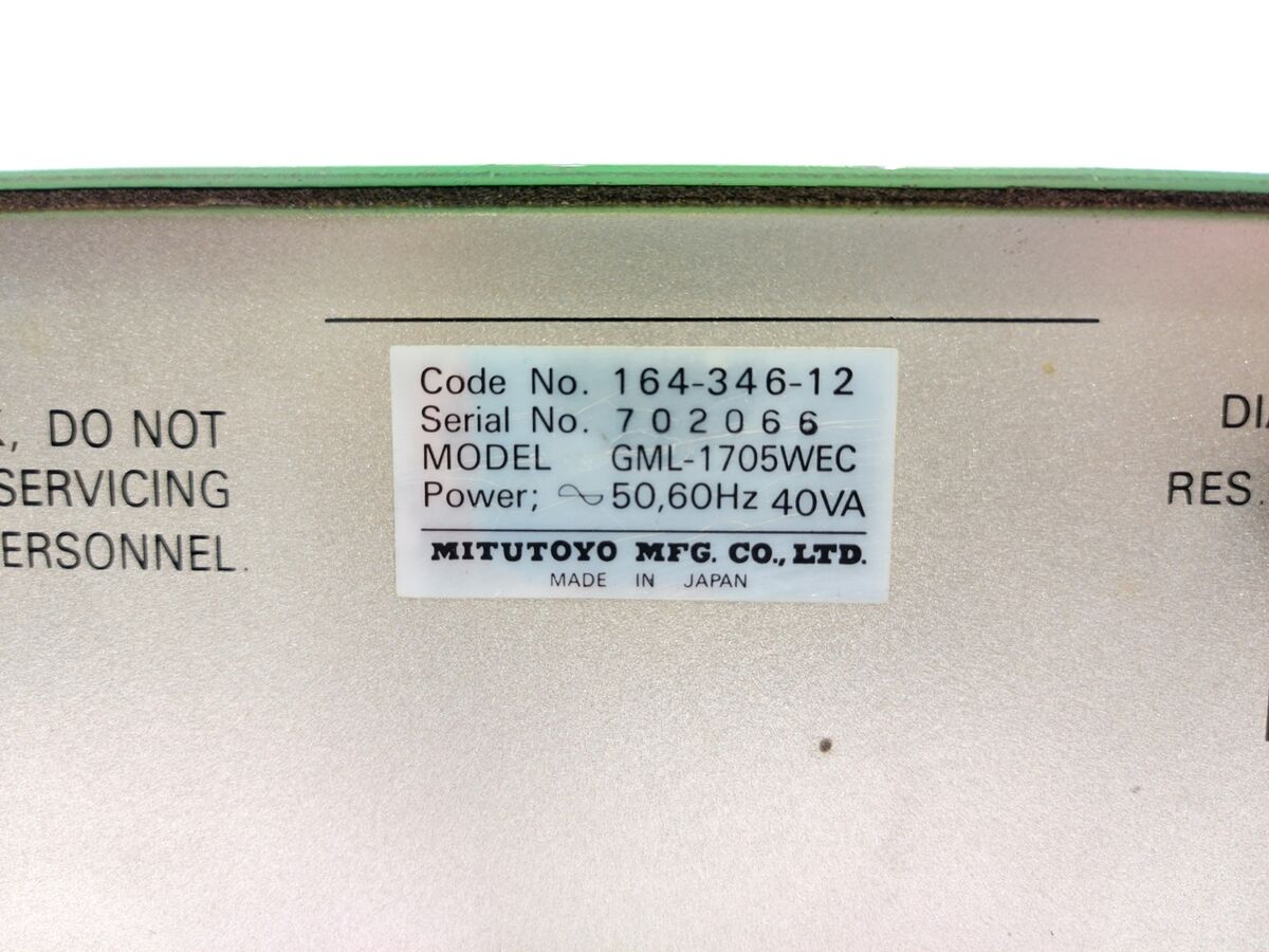 Mitutoyo GML-1705WEC Digital Readout For Milling, Lathe. | eBay Mitutoyo GML-1705WEC Digital Readout For Milling, Lathe. | eBay
