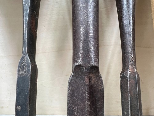 Vintage Japanese Chisel 13set Nomi /Hand Plane Saw Iron Hammer Hand Tool/d14 - Picture 24 of 24