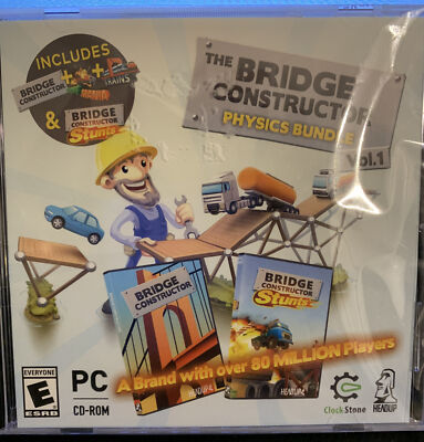 The Bridge Constructor Physics Bundle Vol. 1 Windows 10 8 7 PC Game *NEW*