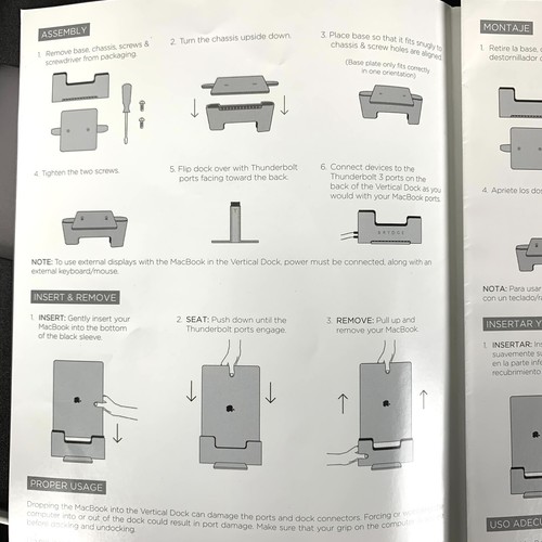New Brydge Space Saving Laptop Stand Vertical Docking Station 16in Macbook Pro - Picture 7 of 13