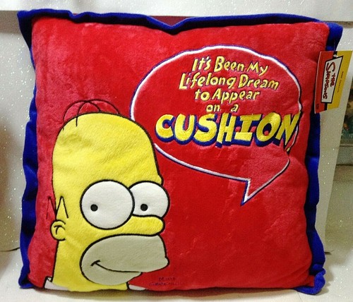 THE SIMPSONS CUSCINO PILLOW CUSHION HOMER IN LOVE AND COOL SAN VALENTINO CUORE - Picture 2 of 7