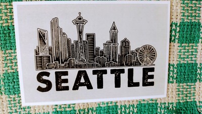 BEAUTIFUL BLACK & WHITE POST CARD SEATTLE WASHINGTON KING COUNTY