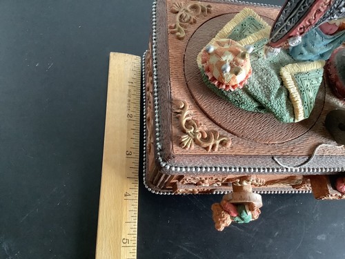 Bottoni e fiocchi vintage, resina, Kingstate Corp., Natale, vacanze, carillon, orsi - Foto 8 di 9