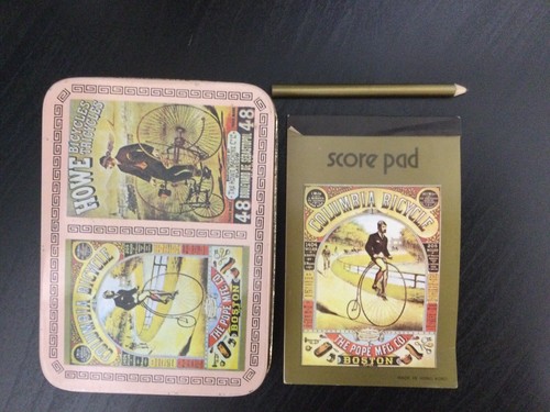 Vintage Columbia & Howe Bicycle Playing Cards In Tin. NEW Sealed Decks - Picture 2 of 2