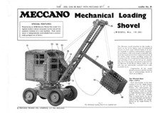 Pala de carga mecánica Meccano Modelo Plan 10.20