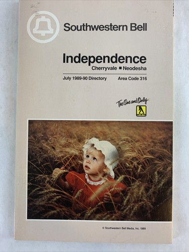 Southwestern Bell Telephone Directory Independence Cherryvale Area Code 316