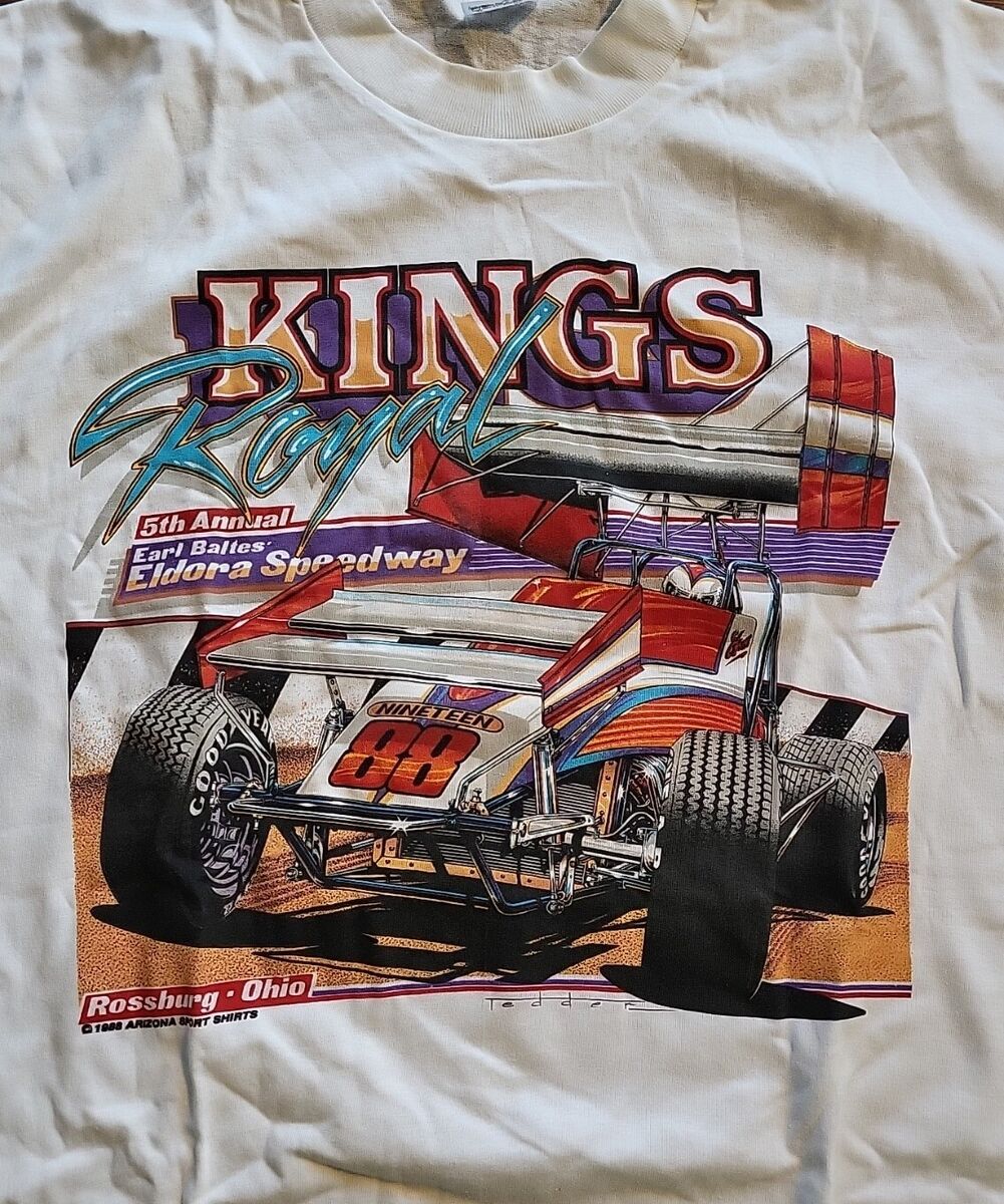 VTG 1988 5th KINGS ROYAL T-shirt XL Single Stitch Sprint Car