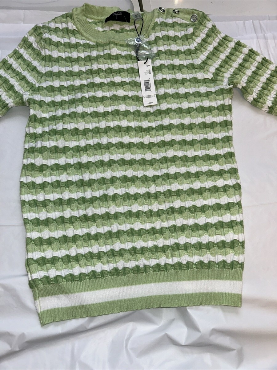 Elie Tahari Sweater Women's Short Sleeveless Size S MSRP$68 New