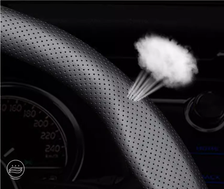 15" PU Leather+Carbon fiber Steering Wheel Cover For 1968-2025 Subaru All Cars - Image 4 of 4