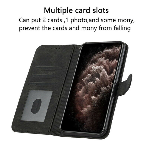 Leather Flip Wallet Phone Case For Samsung S22 S21 S20 A13 A22 A32 Note 20 A31 - Zdjęcie 26 z 36