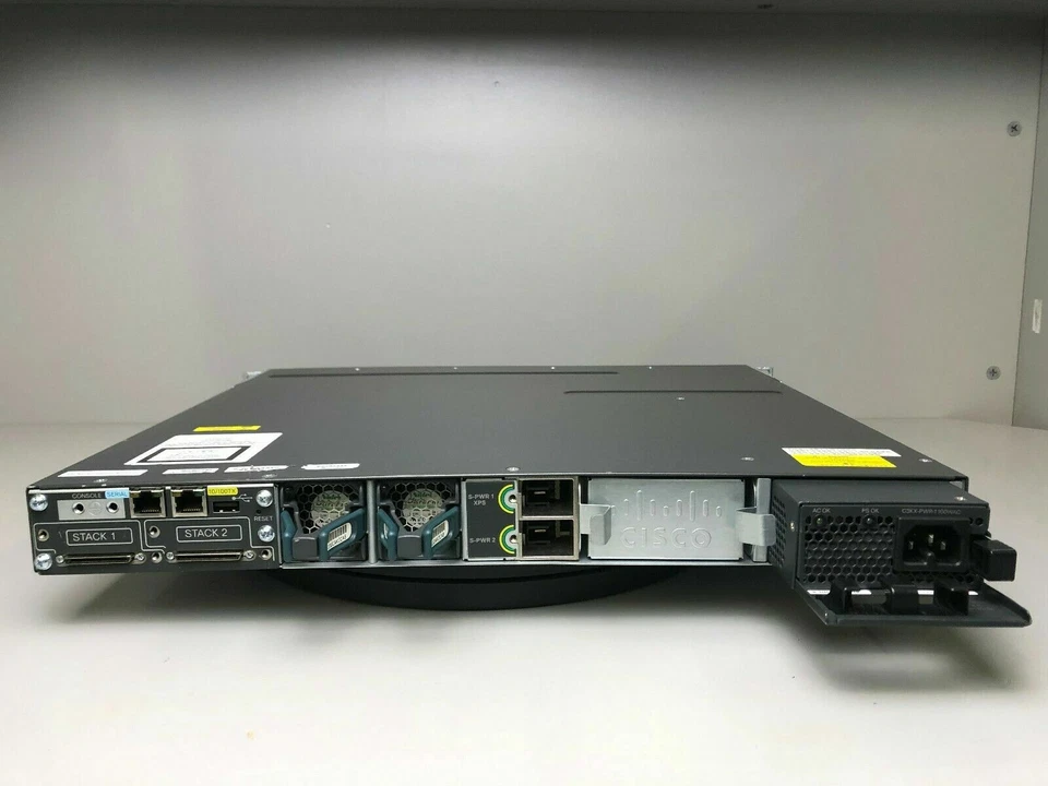 Cisco WS-C3750X-48PF-E 48 Port PoE Gigabit Switch W/C3KX-NM-1G- Fast Shipping - Image 4 of 4
