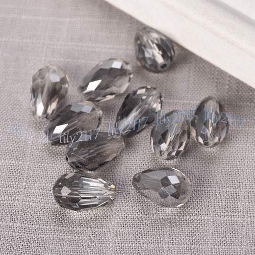 Wholesale 30Pcs 8x12mm Teardrop Faceted Crystal Glass Loose Crafts Beads For DIY - 第 28/56 張圖片
