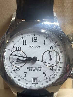 Poljot Chronograph Soviet Union 23J Mechanical Manual Winding