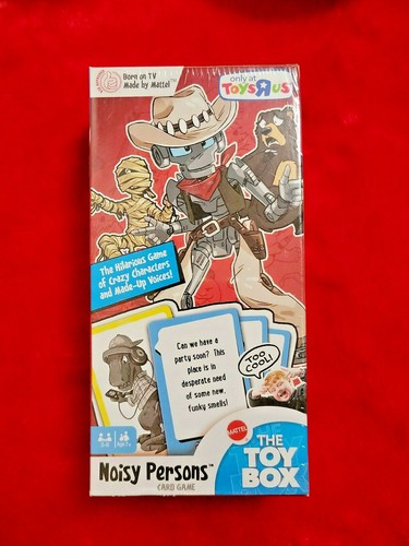 Mattel The Toy Box Noisy Persons Kids Card Game Toys R Us Exclusive NEW Sealed - Picture 2 of 3