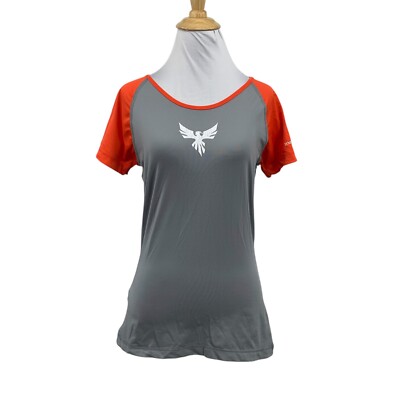 Albion Shirt Womens S Small Grey Orange Short Sleeve Top Phoenix Marathon 2014