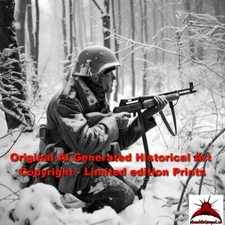 Battle of the Bulge - 8x10 AI-Generated Fine Art Prints - Limited Edition - 068