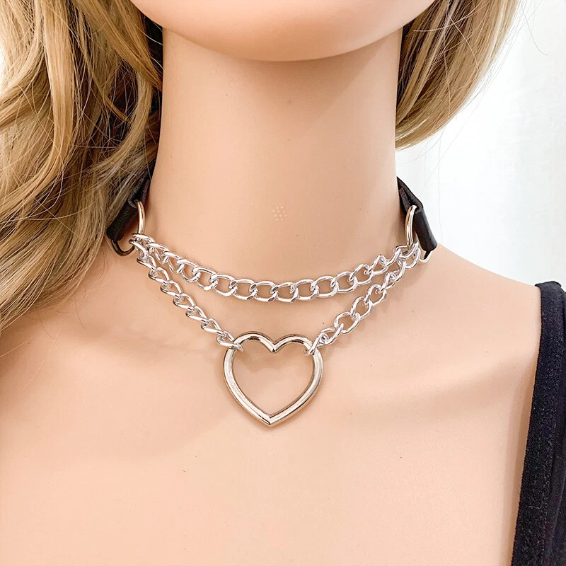 NEW Fashion Punk Girls PU Leather Choker Necklace Jewelry,Gothic Necklaces  for Women