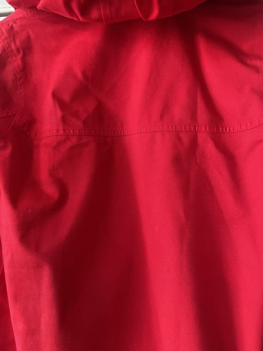 Joules - Women’s Hooded Coat - Red with Navy & White Striped Lining - Size 10 - Picture 9 of 18