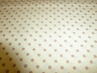  NEU Stoff 100 % Baumwolle Patchwork Baumwollstoffe Punkte gepunktet beige creme