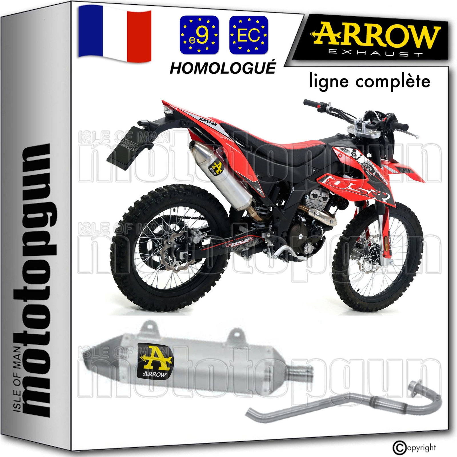 Ligne complete Arrow Thunder pour booster vos sorties tout-terrain en UM DSR 125