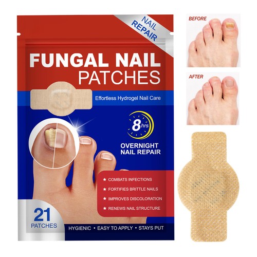 Toenail Treatment Sticker, 21Pcs Nail Repair Patches Treatment