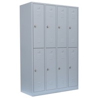 Spind 8 FäCher Kompl. Montiert SchließFachschrank Spindschrank Metallspind