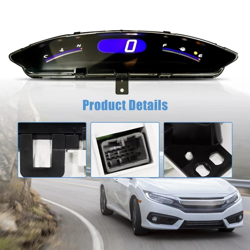 For 06-11 Honda Civic Sedan Speedometer Dash Display Gauge Instrument Cluster - Picture 7 of 21